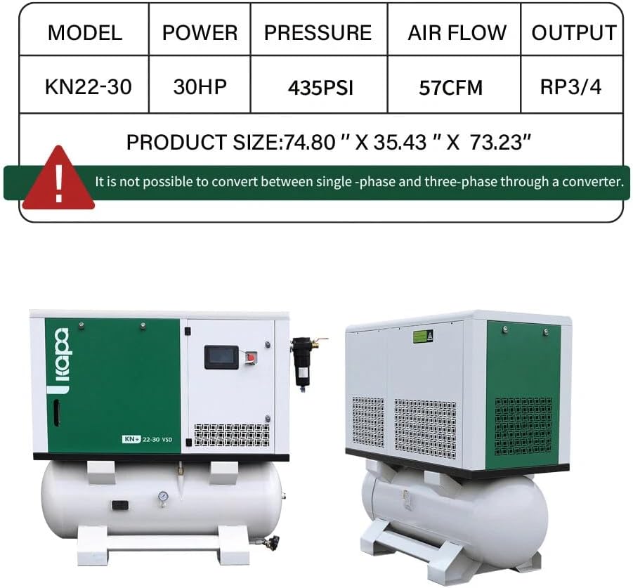 kapa 30hp rotary screw air compressor review,30hp rotary screw air compressor worth buying,kapa 4-in-1 air compressor pros cons,VSD air compressor energy savings,best 30hp industrial air compressor,kapa rotary screw compressor vs alternatives unboxing and complete package contents