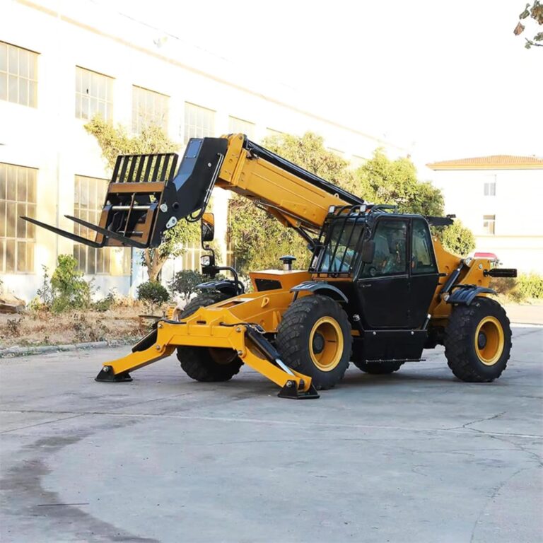 Image 1 of telehandler with crane jib