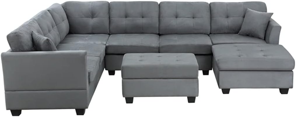 HSIJYGX U-shaped sofa review,u-shaped sectional sofa review and rating,is HSIJYGX sofa worth buying,HSIJYGX sofa review pros cons,storage ottoman sectional review honest opinion,HSIJYGX U-shaped sofa review verdict - detailed features and technical specifications