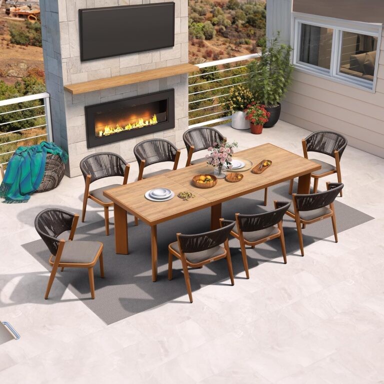 PURPLE LEAF 8-Piece Patio Dining Set Review: Honest Pros & Cons 1 Image 1 of PURPLE LEAF 8-Piece Patio Dining Set review