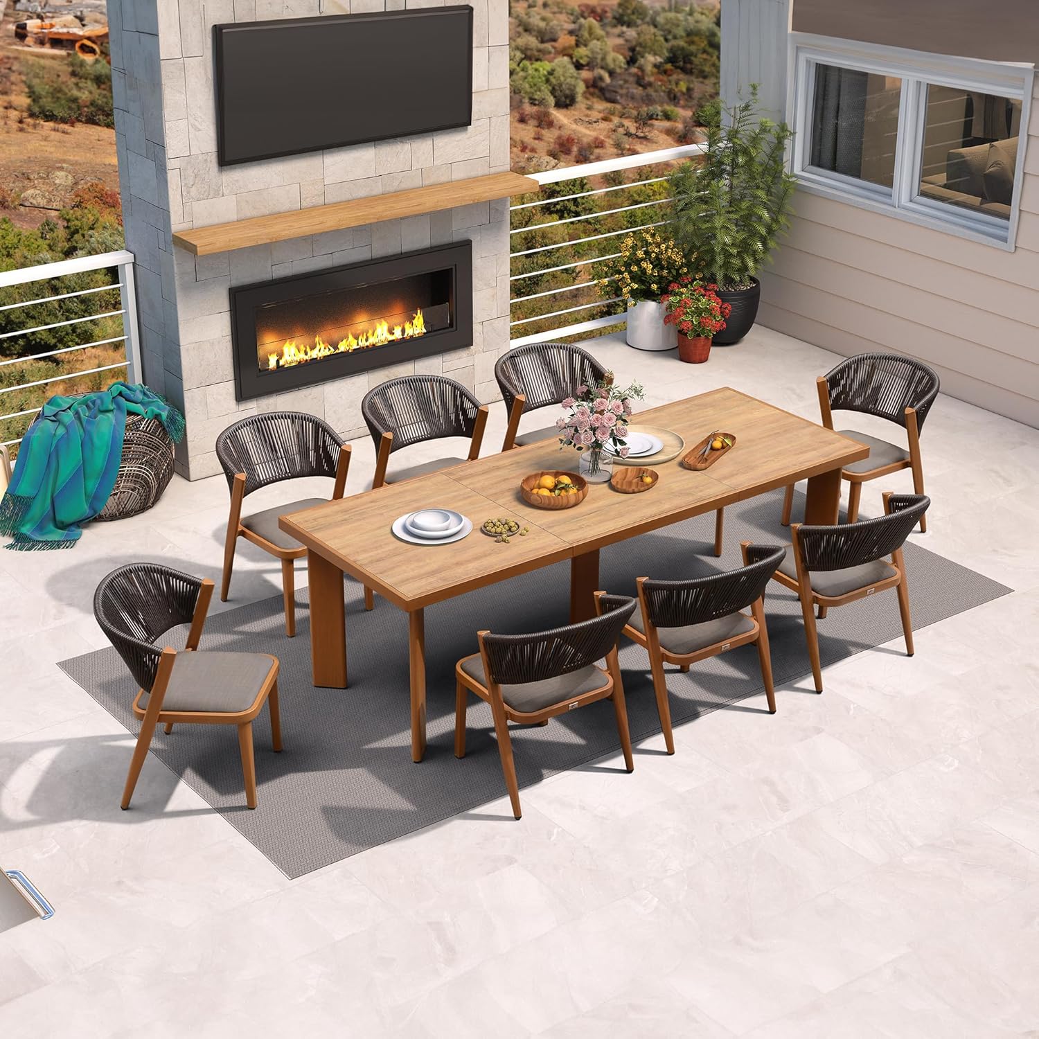 PURPLE LEAF 8-Piece Patio Dining Set review,PURPLE LEAF patio dining set review and rating,is PURPLE LEAF outdoor set worth buying,PURPLE LEAF 8-piece set review pros cons,PURPLE LEAF patio set review honest opinion,PURPLE LEAF dining set review verdict - detailed features and technical specifications