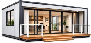 Image 1 of expandable modular office cabin